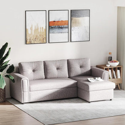 HOMCOM 3 Seater Sofa Bed, Pull Out Sofa Bed with Storage for Living Room Additional View 14