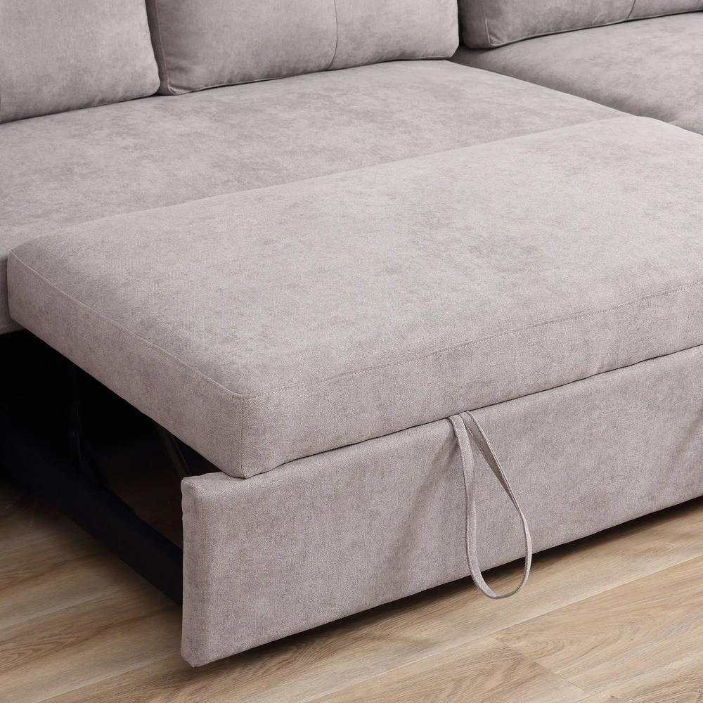 HOMCOM 3 Seater Sofa Bed, Pull Out Sofa Bed with Storage for Living Room Additional View 21