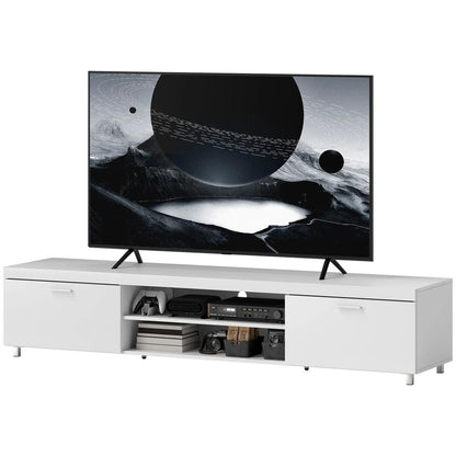 HOMCOM Modern TV unit Cabinet Entertainment Centre for TVs up to 90" w/ Cabinet Shelf for Living room Bedroom Additional View 21