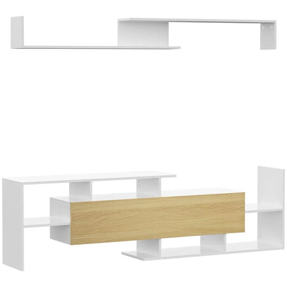 HOMCOM TV Cabinet with Wall Shelf for Wall-Mounted 65" TVs or Standing 40" TVs Additional View 11