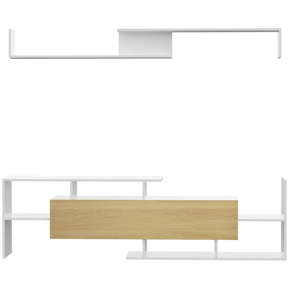 HOMCOM TV Cabinet with Wall Shelf for Wall-Mounted 65" TVs or Standing 40" TVs Additional View 21