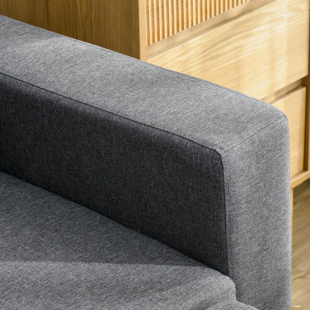 HOMCOM 3 Seater Sofa Bed with Storage, Delivered to Your Home for Free, Dark Grey Additional View 8