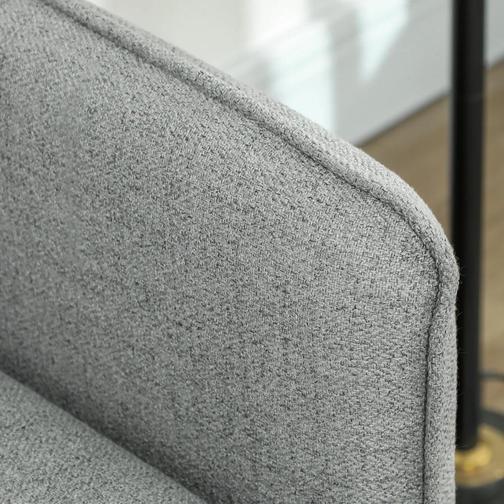 HOMCOM Modern Two Seater Sofa, Button Tufted Loveseat with Cushions and Steel Legs for Living Room, Guest Room Additional View 18