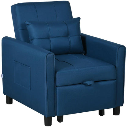 HOMCOM Linen-Look Single Chair Bed Additional View 25