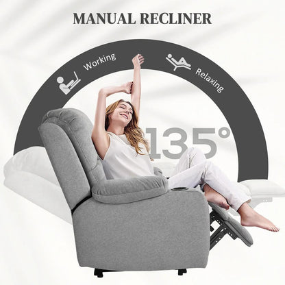 HOMCOM Microfibre Manual Reclining Armchair, with Footrest Additional View 15