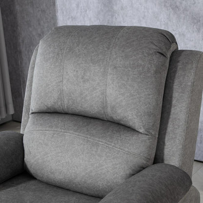 HOMCOM Microfibre Manual Reclining Armchair, with Footrest Additional View 20