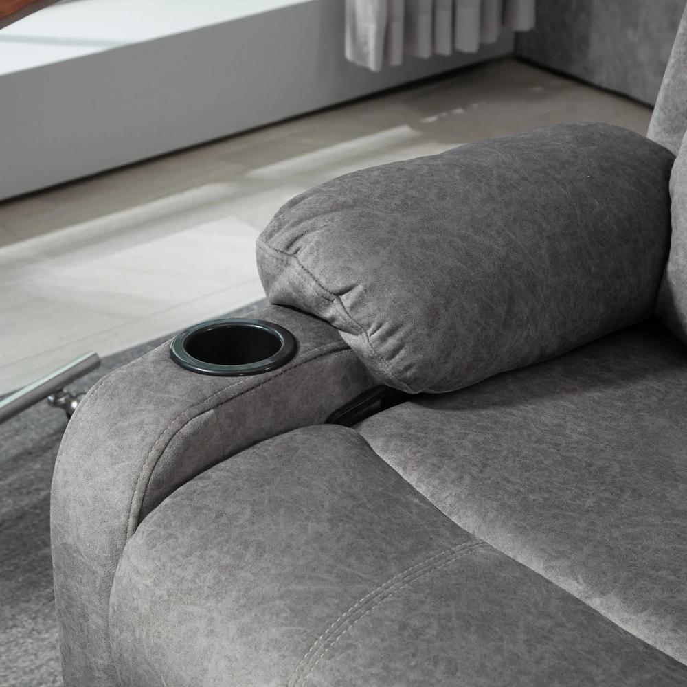 HOMCOM Microfibre Manual Reclining Armchair, with Footrest Additional View 21