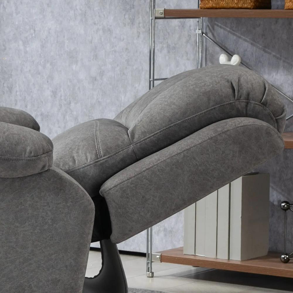 HOMCOM Microfibre Manual Reclining Armchair, with Footrest Additional View 24