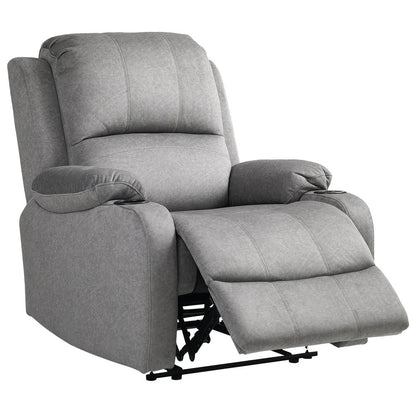 HOMCOM Microfibre Manual Reclining Armchair, with Footrest Additional View 27
