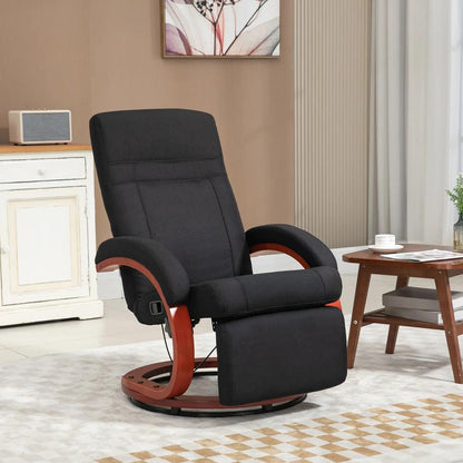 HOMCOM 135&deg; Manual Reclining Swivel Chair, with Footrest Additional View 2