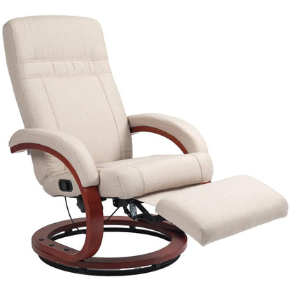 HOMCOM 135&deg; Manual Reclining Swivel Chair, with Footrest Additional View 33