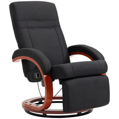 HOMCOM 135&deg; Manual Reclining Swivel Chair, with Footrest