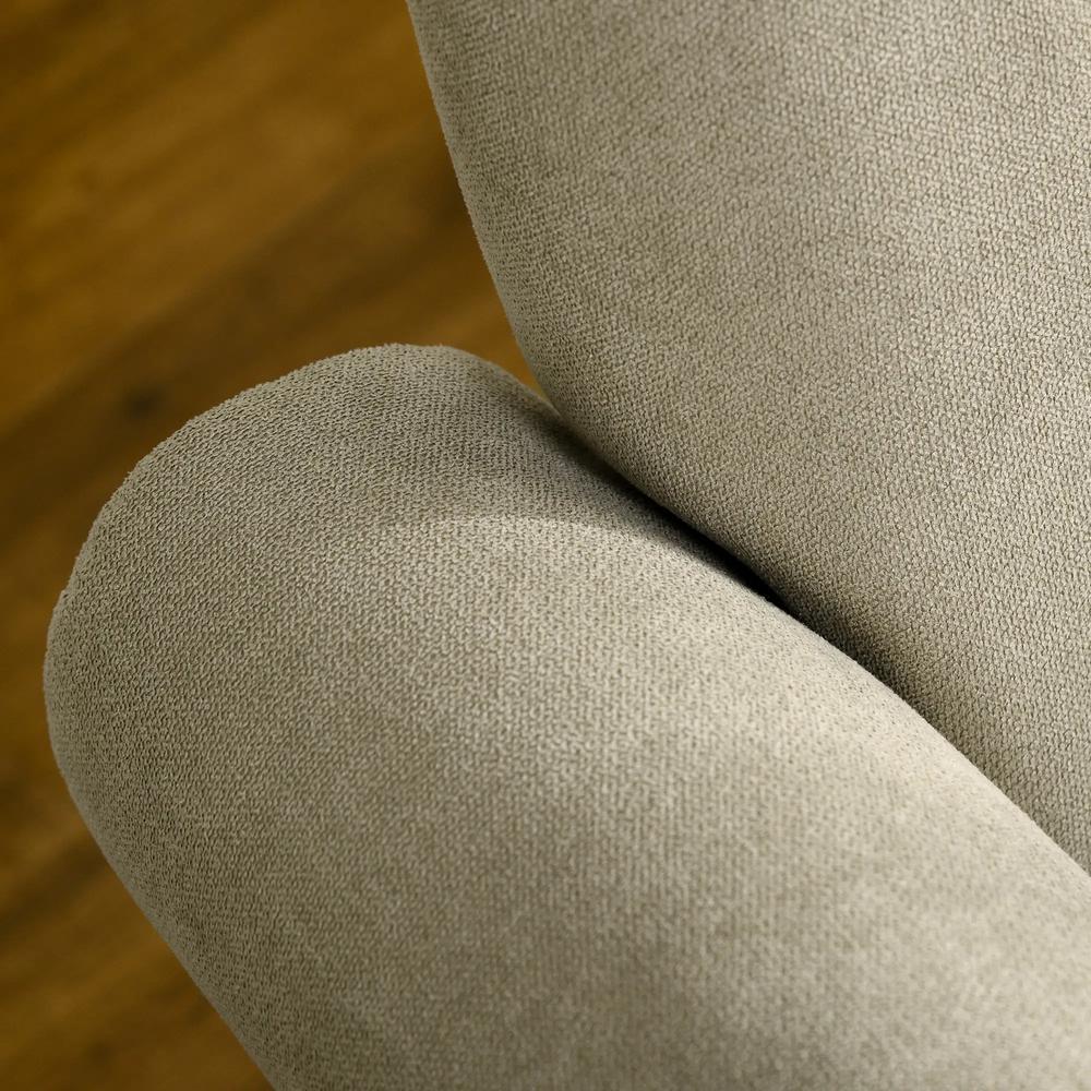 HOMCOM Upholstered Accent Chair with Rolled Arms and Wood Legs, Armchair for Living Room Bedroom Additional View 21