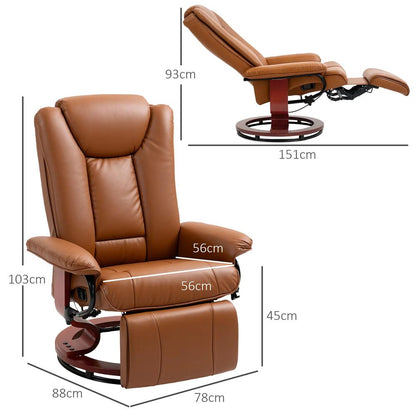 HOMCOM Faux Leather Recliner Chair Additional View 14