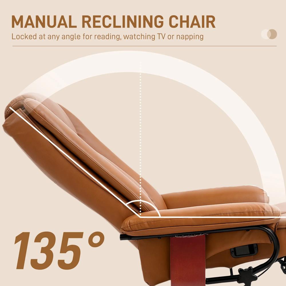 HOMCOM Faux Leather Recliner Chair Additional View 15