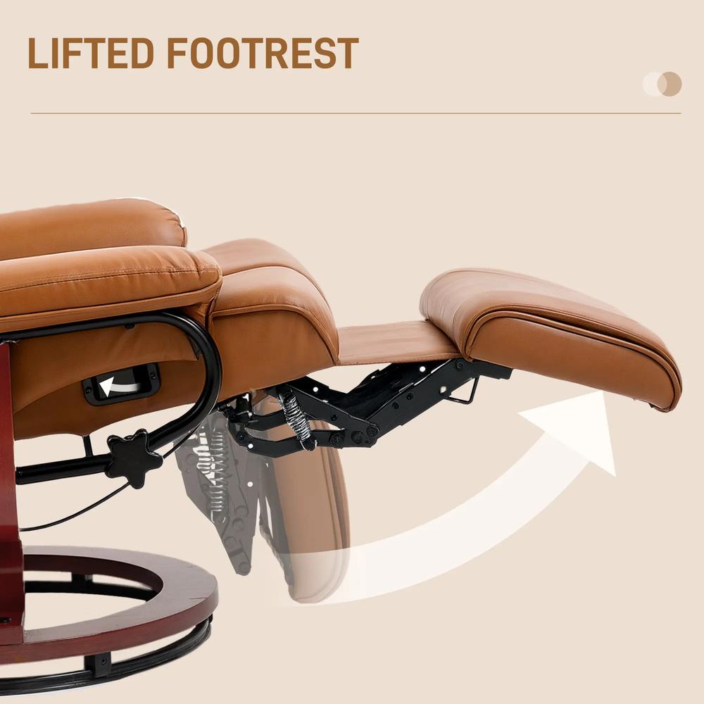 HOMCOM Faux Leather Recliner Chair Additional View 16