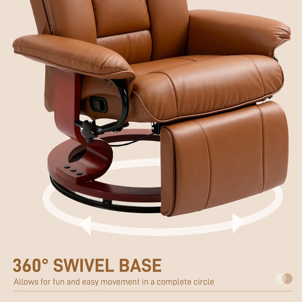 HOMCOM Faux Leather Recliner Chair Additional View 17