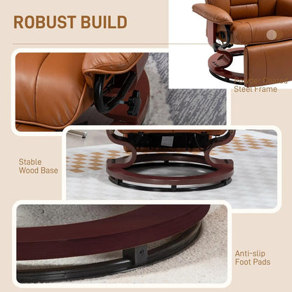 HOMCOM Faux Leather Recliner Chair Additional View 19