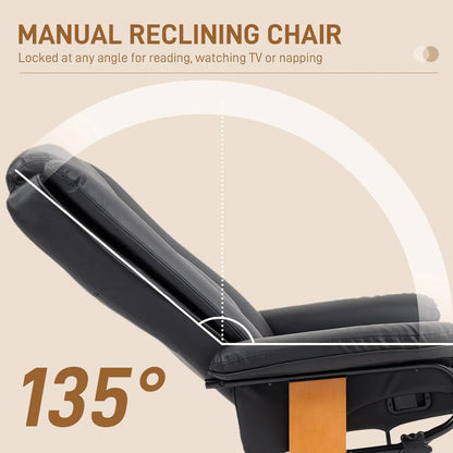 HOMCOM Faux Leather Recliner Chair Additional View 4