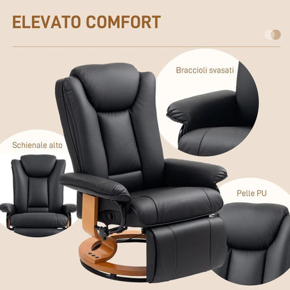 HOMCOM Faux Leather Recliner Chair Additional View 7