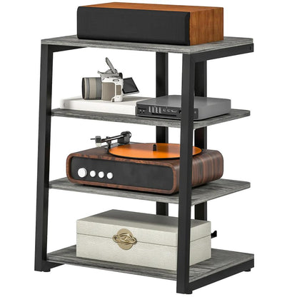 HOMCOM HiFi Stand, with Four Storage Shelves Additional View 11