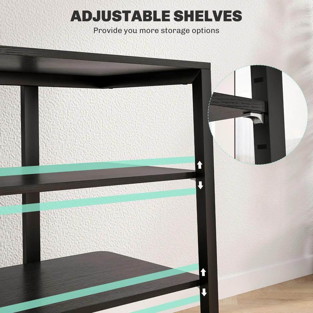 HOMCOM HiFi Stand, with Four Storage Shelves Additional View 16