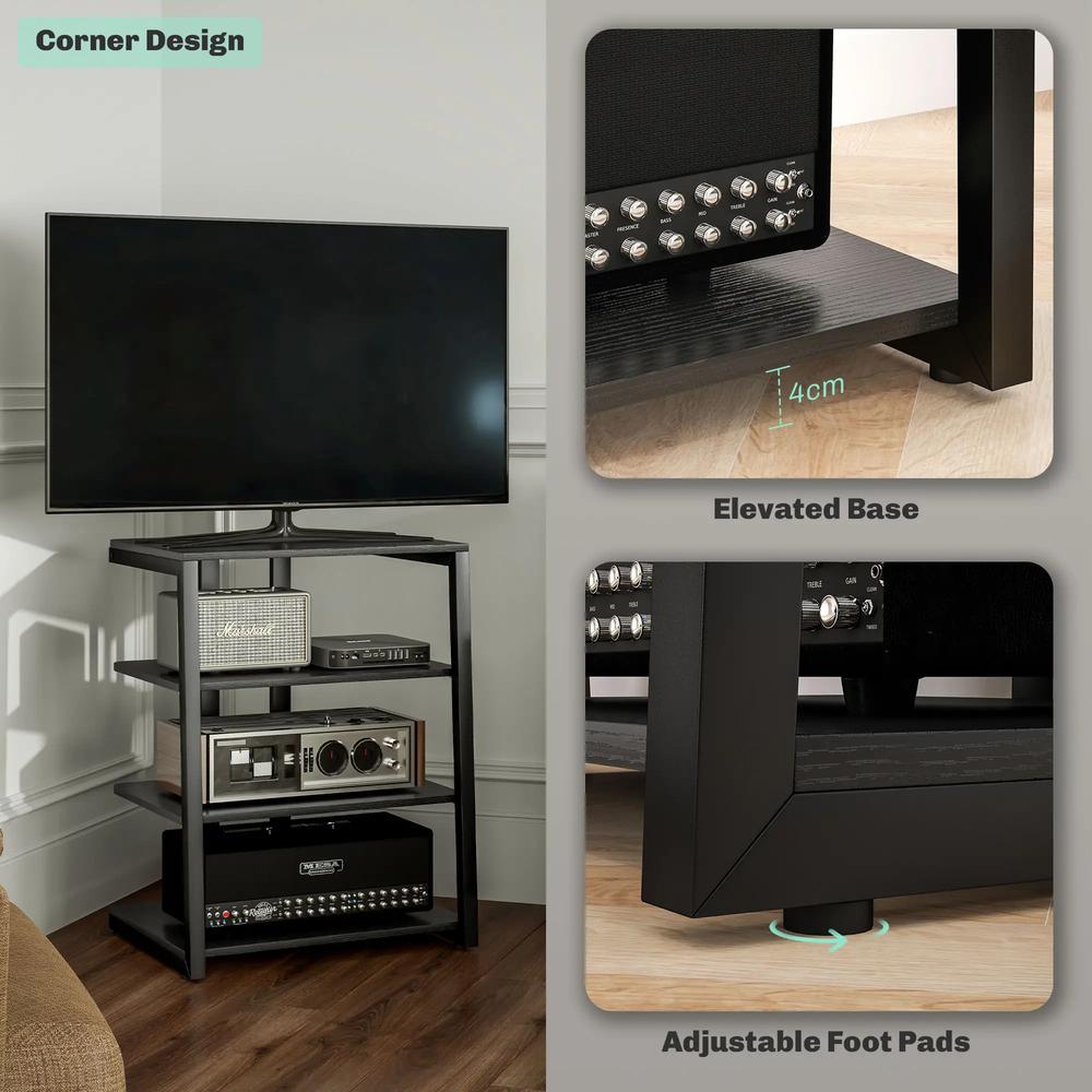 HOMCOM HiFi Stand, with Four Storage Shelves Additional View 18