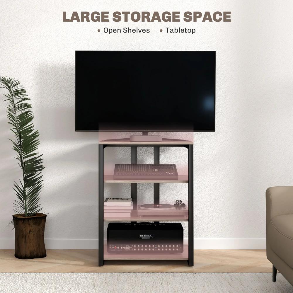 HOMCOM HiFi Stand, with Four Storage Shelves Additional View 26
