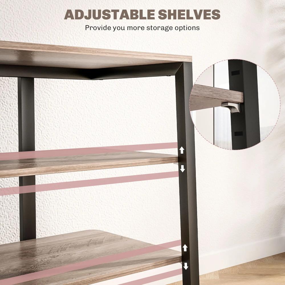 HOMCOM HiFi Stand, with Four Storage Shelves Additional View 27