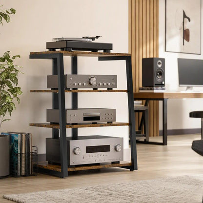 HOMCOM HiFi Stand, with Four Storage Shelves Additional View 35