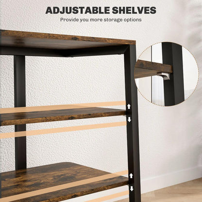 HOMCOM HiFi Stand, with Four Storage Shelves Additional View 38