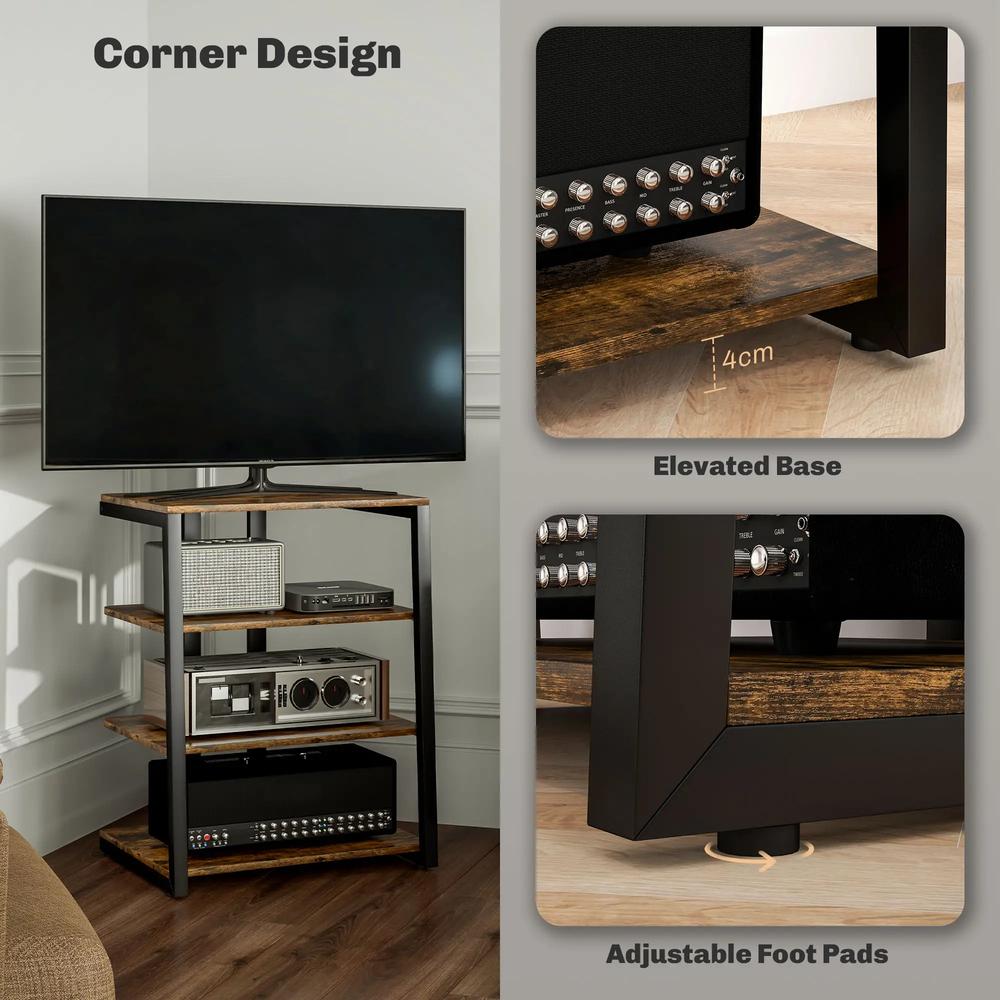 HOMCOM HiFi Stand, with Four Storage Shelves Additional View 40