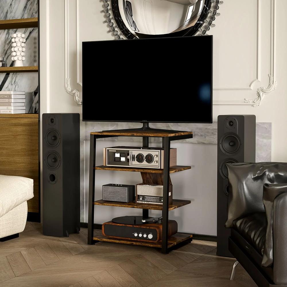 HOMCOM HiFi Stand, with Four Storage Shelves Additional View 41