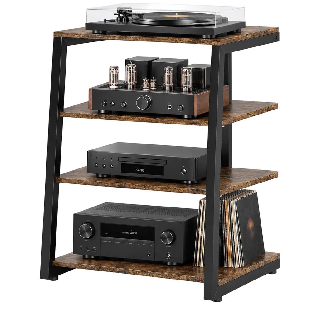 HOMCOM HiFi Stand, with Four Storage Shelves Additional View 44