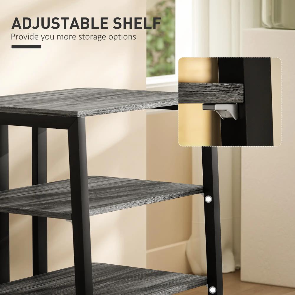 HOMCOM HiFi Stand, with Four Storage Shelves Additional View 5