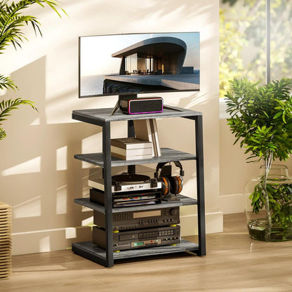 HOMCOM HiFi Stand, with Four Storage Shelves Additional View 10