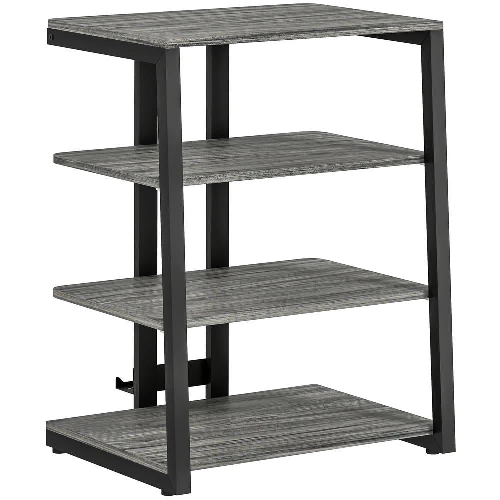 HOMCOM HiFi Stand, with Four Storage Shelves