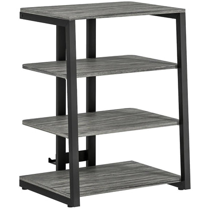 HOMCOM HiFi Stand, with Four Storage Shelves