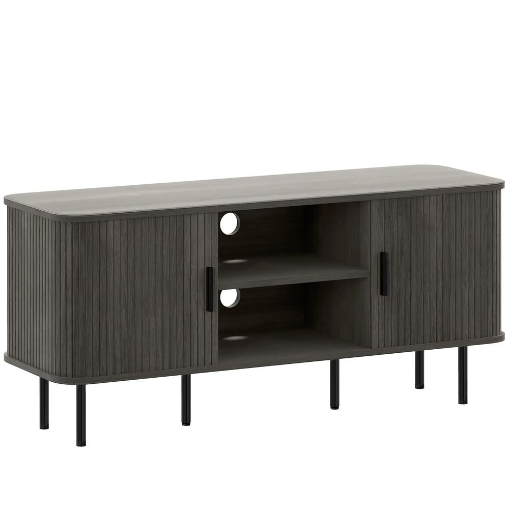 HOMCOM TV Stand Cabinet for TVs up to 55 Inches, TV Unit with Storage Shelves and Cupboard for Living Room Additional View 12