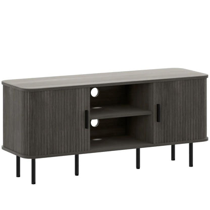 HOMCOM TV Stand Cabinet for TVs up to 55 Inches, TV Unit with Storage Shelves and Cupboard for Living Room Additional View 12