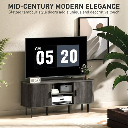 HOMCOM TV Stand Cabinet for TVs up to 55 Inches, TV Unit with Storage Shelves and Cupboard for Living Room Additional View 15