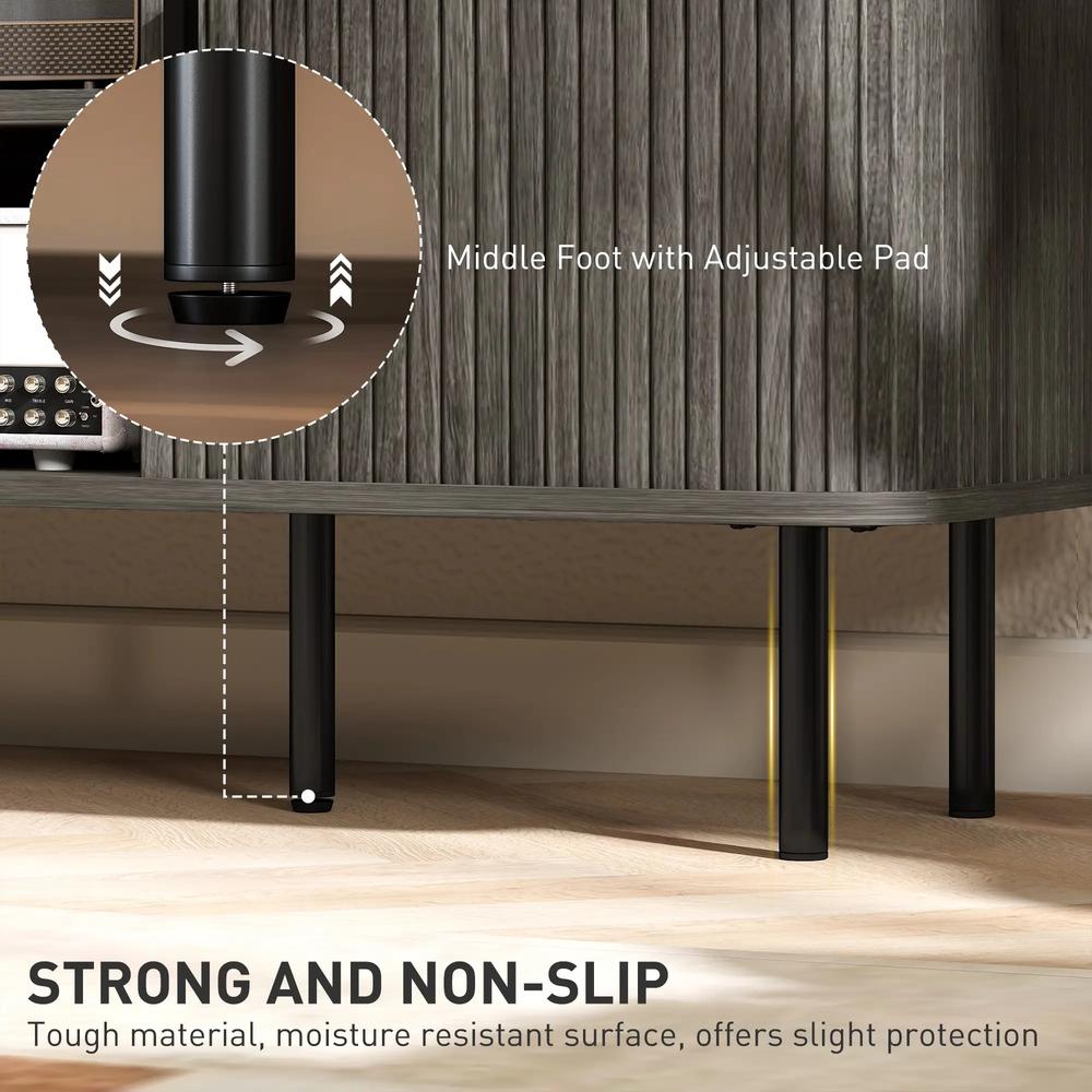 HOMCOM TV Stand Cabinet for TVs up to 55 Inches, TV Unit with Storage Shelves and Cupboard for Living Room Additional View 18