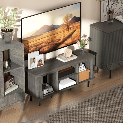 HOMCOM TV Stand Cabinet for TVs up to 55 Inches, TV Unit with Storage Shelves and Cupboard for Living Room Additional View 19