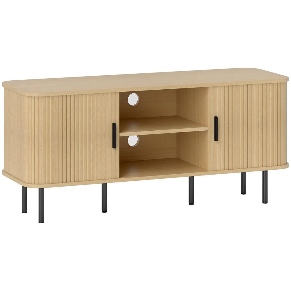 HOMCOM TV Stand Cabinet for TVs up to 55 Inches, TV Unit with Storage Shelves and Cupboard for Living Room Additional View 23
