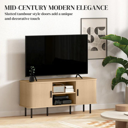 HOMCOM TV Stand Cabinet for TVs up to 55 Inches, TV Unit with Storage Shelves and Cupboard for Living Room Additional View 26