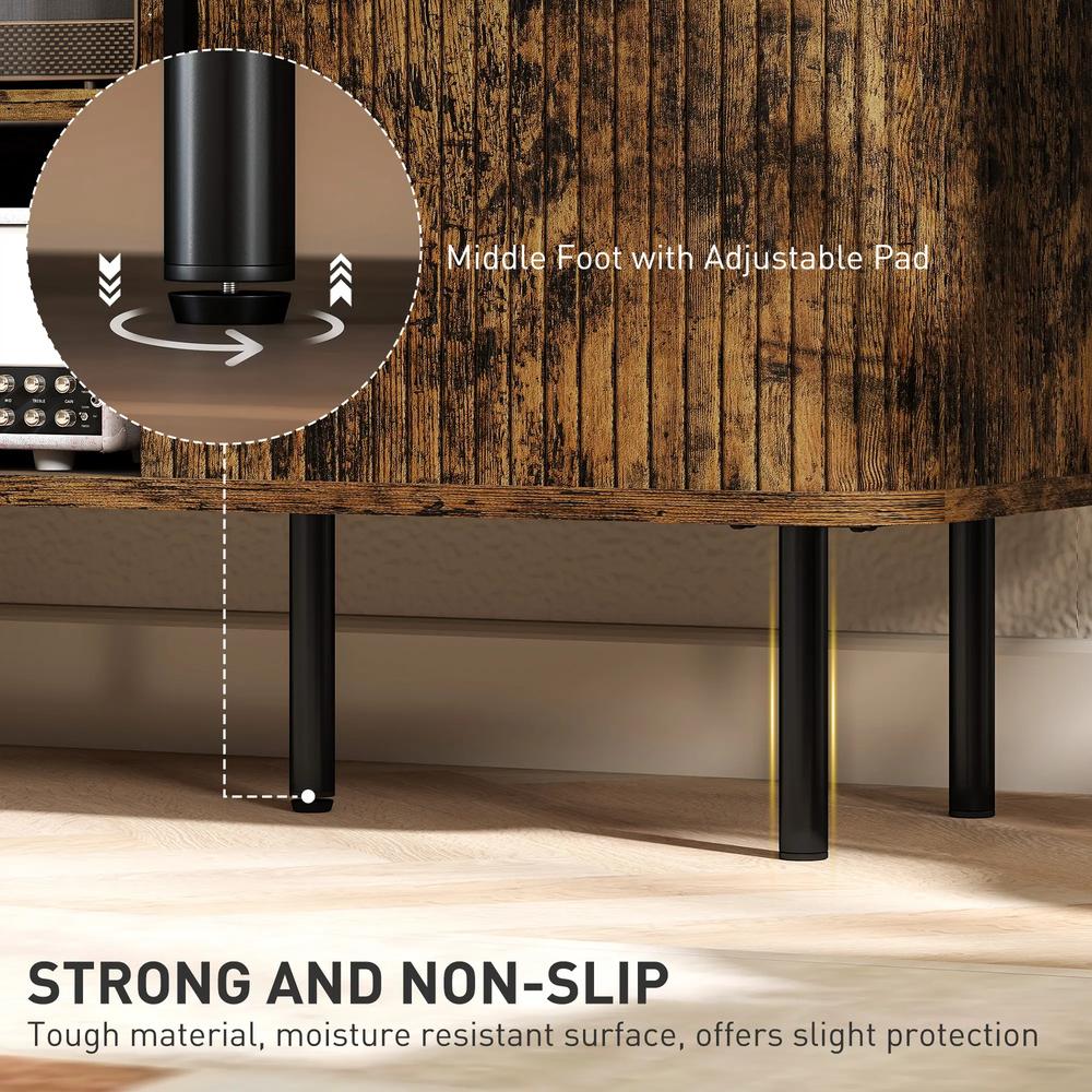 HOMCOM TV Stand Cabinet for TVs up to 55 Inches, TV Unit with Storage Shelves and Cupboard for Living Room Additional View 7