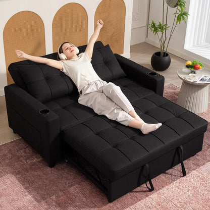 HOMCOM Two-Seater Pull-Out Sofa Bed Additional View 19
