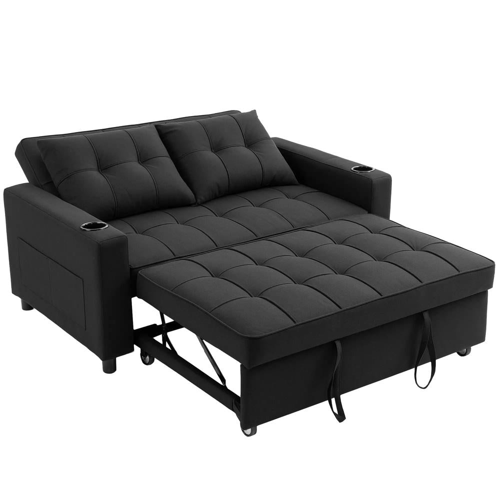 HOMCOM Two-Seater Pull-Out Sofa Bed Additional View 22
