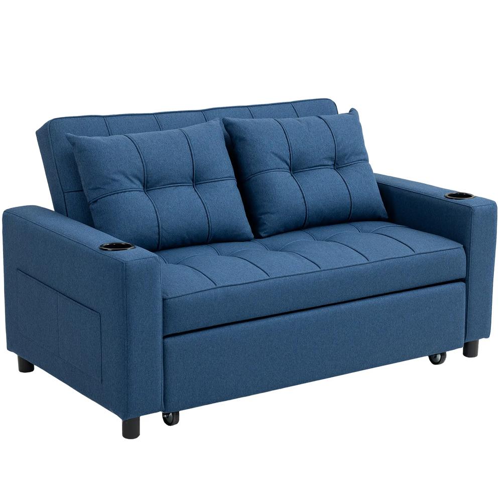 HOMCOM Two-Seater Pull-Out Sofa Bed Additional View 23