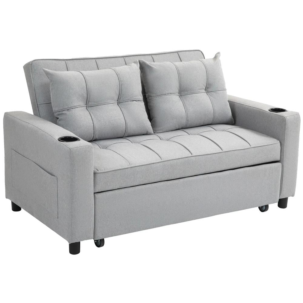 HOMCOM Two-Seater Pull-Out Sofa Bed Additional View 34